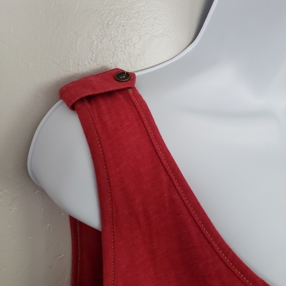Maurices Plus 1 Red Tank Top Empire Waist Studs 1X - Picture 4 of 8